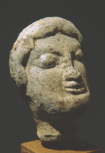 Cabeza masculina (terracota) de Roman